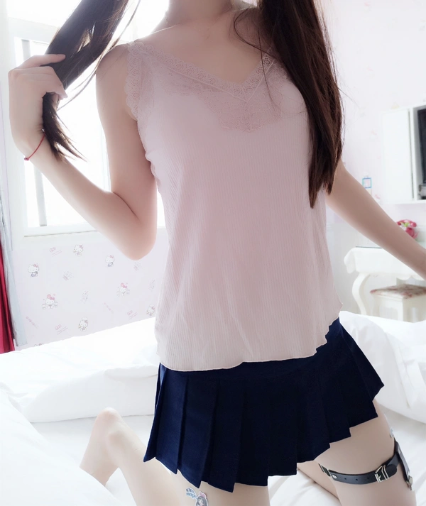 2019邻家女孩小T恤 - 双马尾少女赛高酱